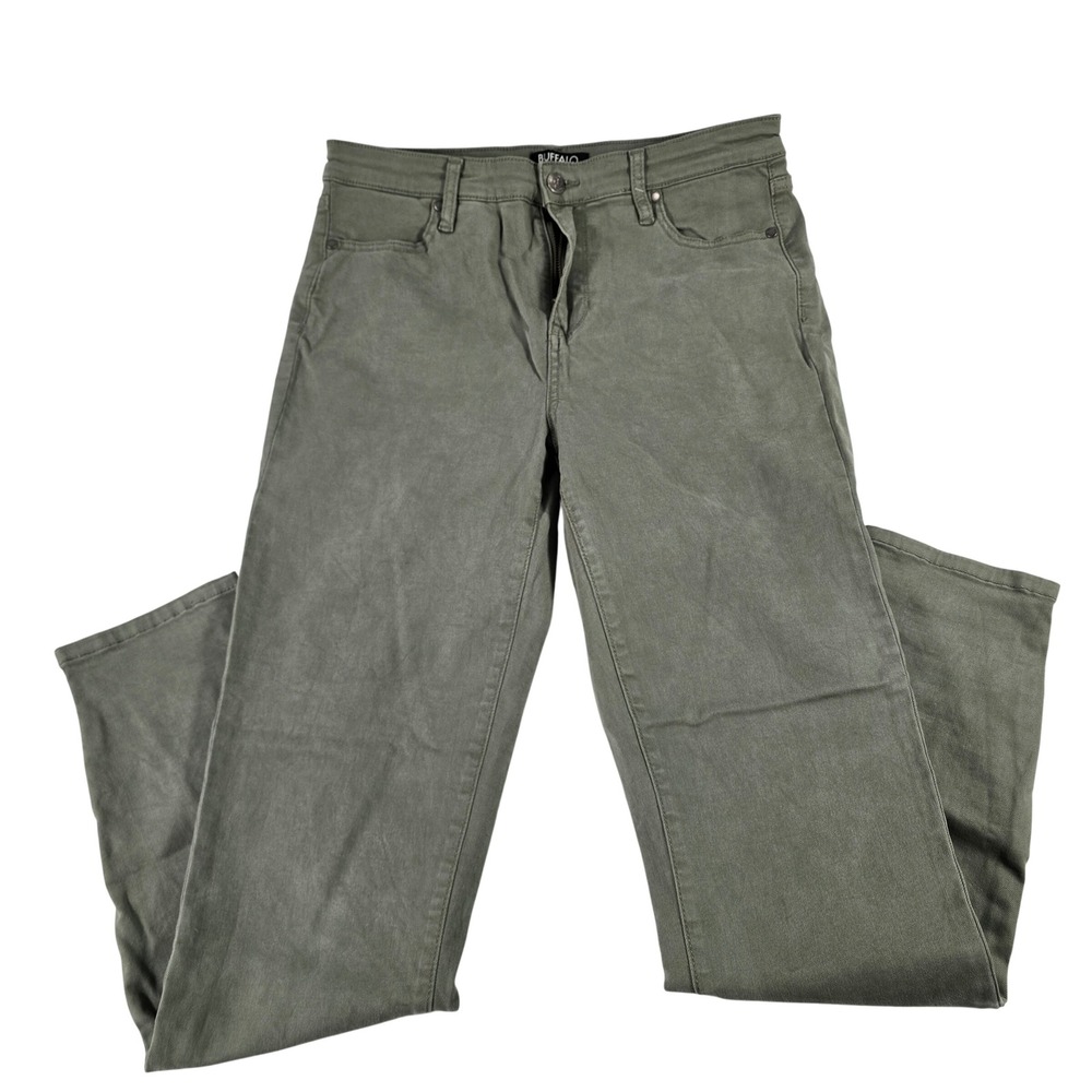 Buffalo David Bitton Hanna High Rise Skinny Leg Stretch Pants Olive Green 8/29